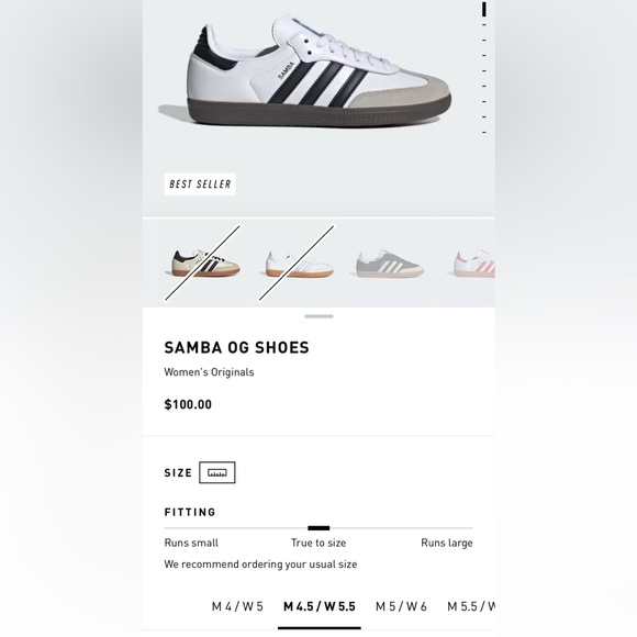 Adidas Samba White and Black Sneakers size 4.5 Men’s (which is a women’s 5.5) - Picture 12 of 12